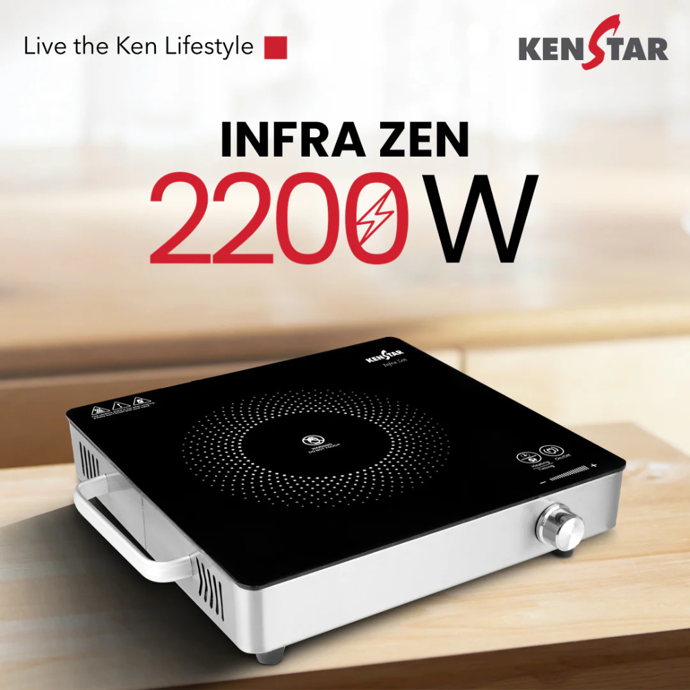 Kenstar Infrared Cooktop – 2200W, Timer & Safety